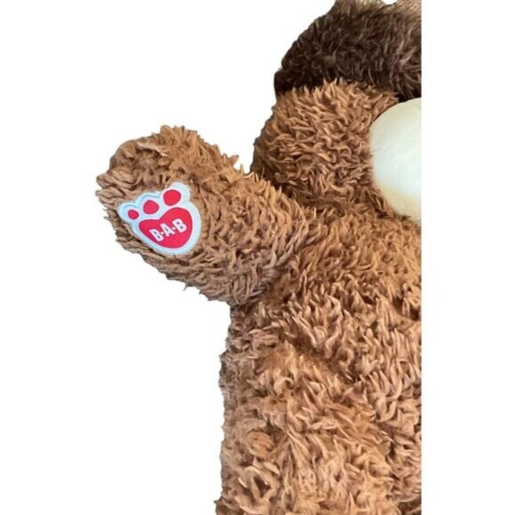 Brown Cream Build A Bear Workshop Floppy Eared Puppy Plush Toy 17" Stuffed BAB - Picture 4 of 5